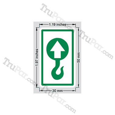 Daewoo 1P2807 Lift Point Decal :Forklift Decals Forklift Decals